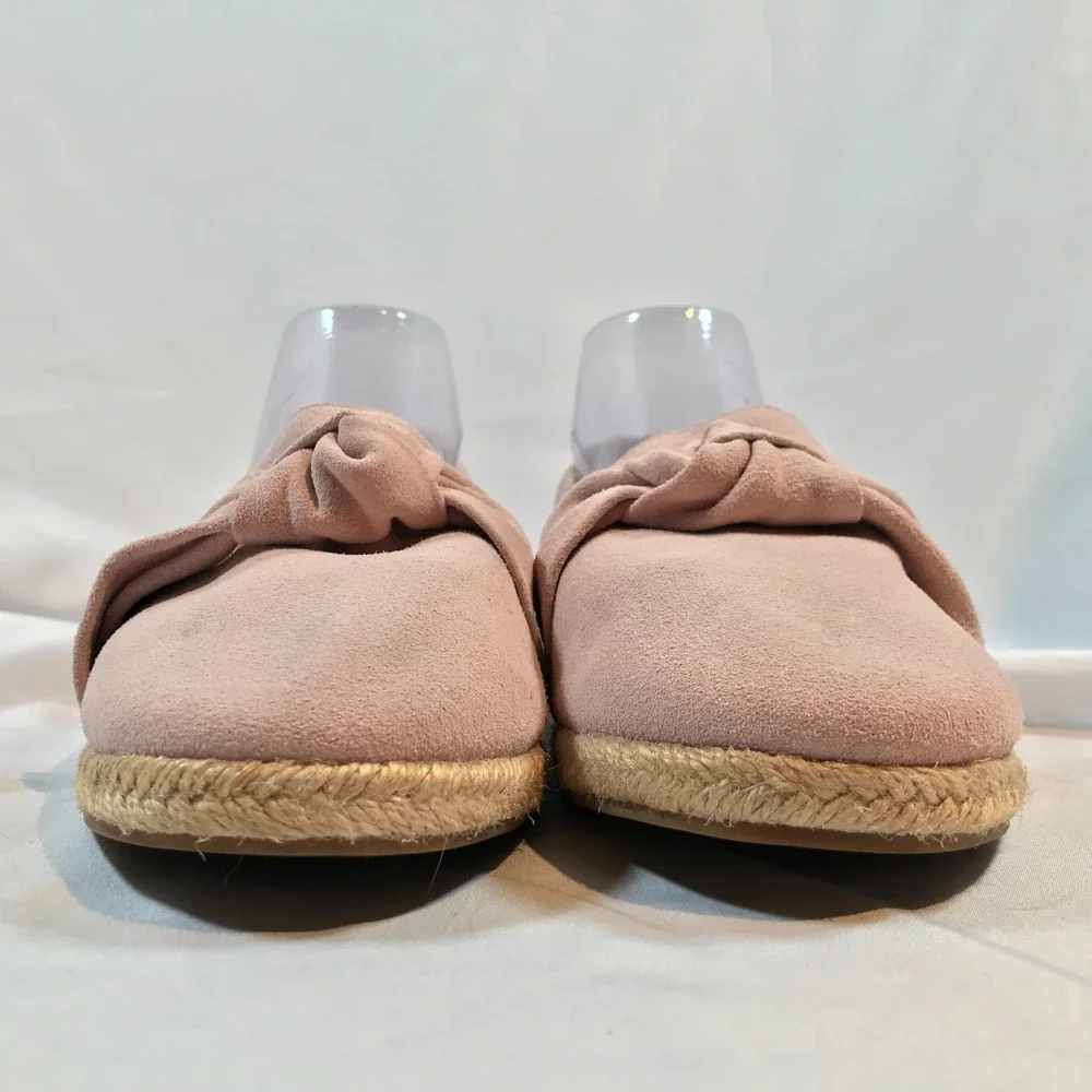 Isaac Mizrahi Live Rosewater Suede Espadrille Slip On Shoes Womens US 9 EU  39.5